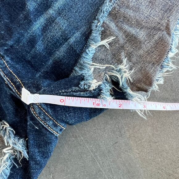 Vintage Y2K Rag & Bone Distressed Doris Wash Blue Cut Off Jean Short Women's 25 - Picture 6 of 6